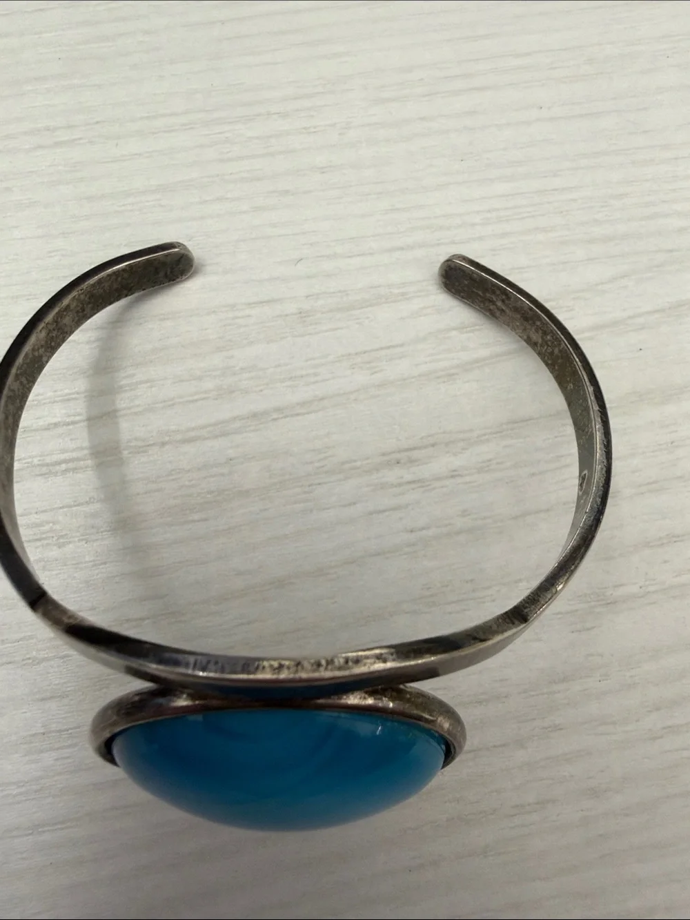 Unbranded Blue Fashion Wrist Cuff with Round Accent